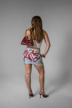 UPCYCLED DENIM SKIRT